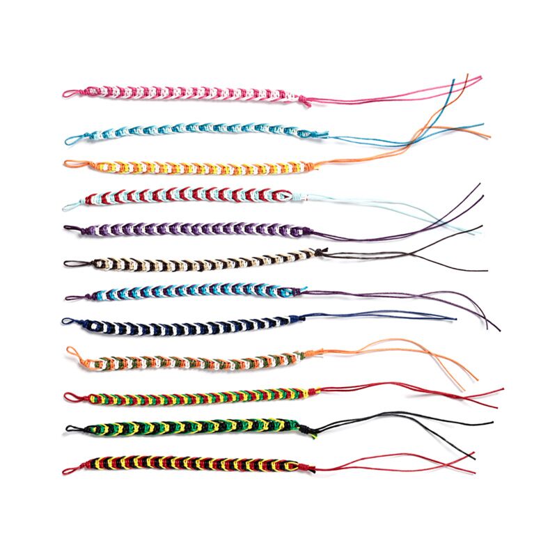 Bracelets d'amitié - tressés plats
