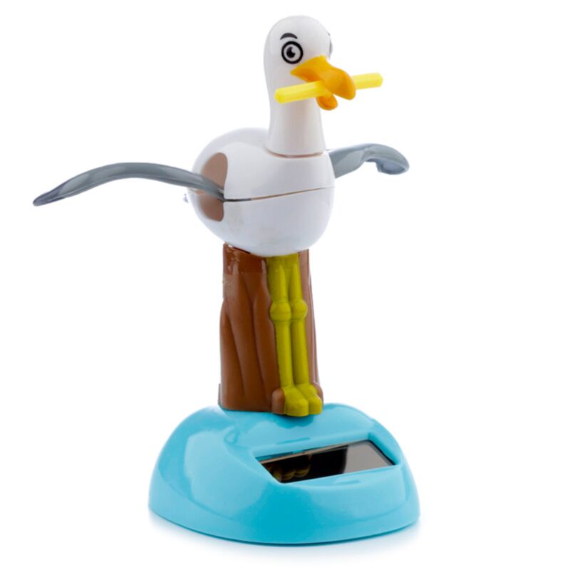 Figurine de copain solaire à cellule solaire mouette