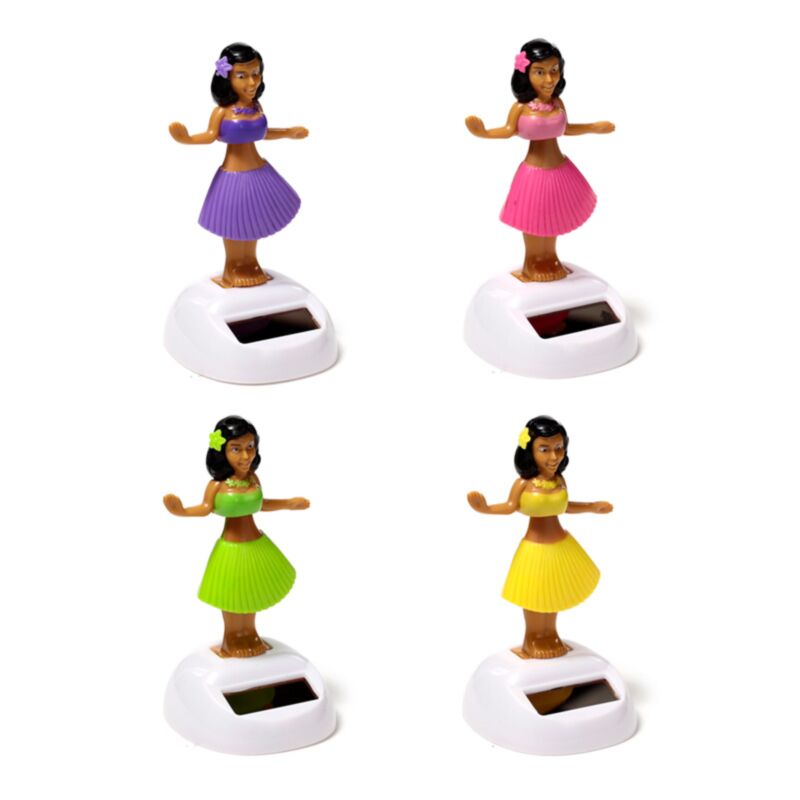 Figurine de copain solaire à cellule solaire Hula girl