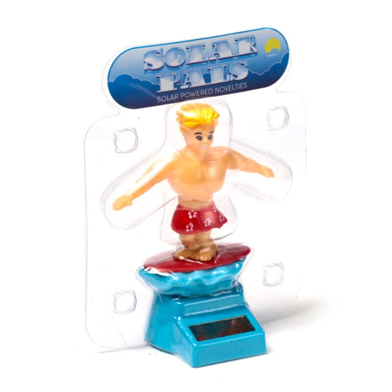 Figurine de copain solaire à cellule solaire surfeur