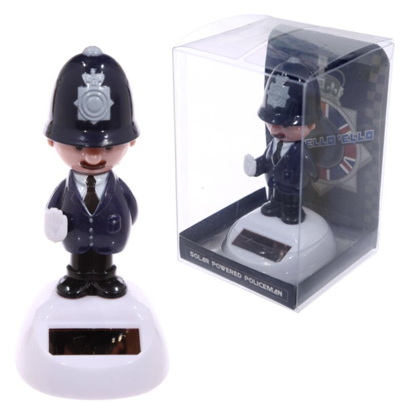 Figurine de copain solaire à cellule solaire d'officier de police
