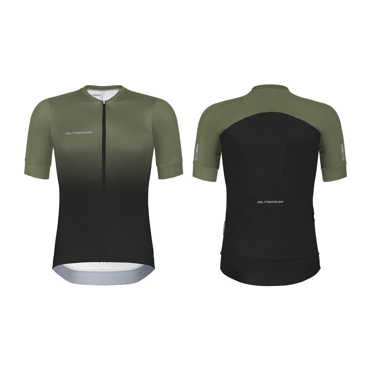 Maillot de course Superior SS hommes taille XL olive noir