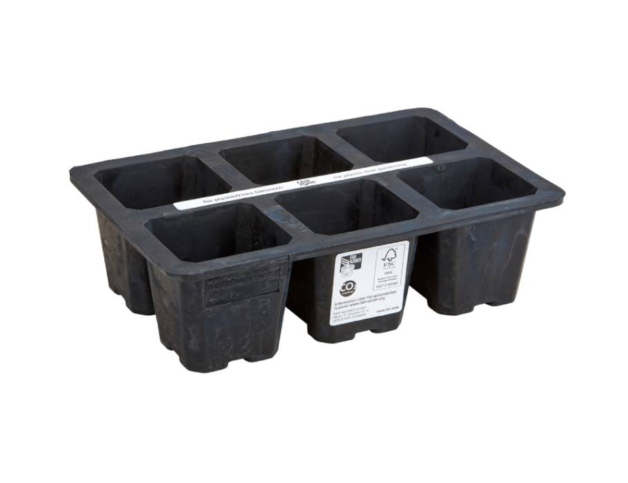 Boîte de germination Fairzone - caoutchouc naturel - 6 compartiments
