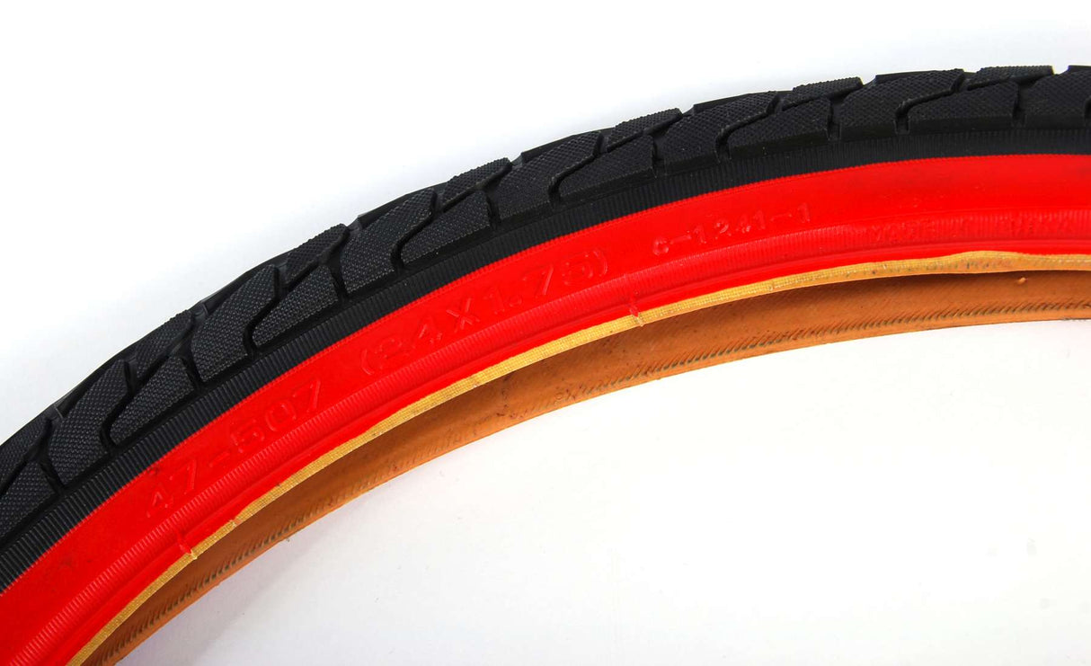 Volare Tire - 24 pouces - Black rouge - vélo pour enfants