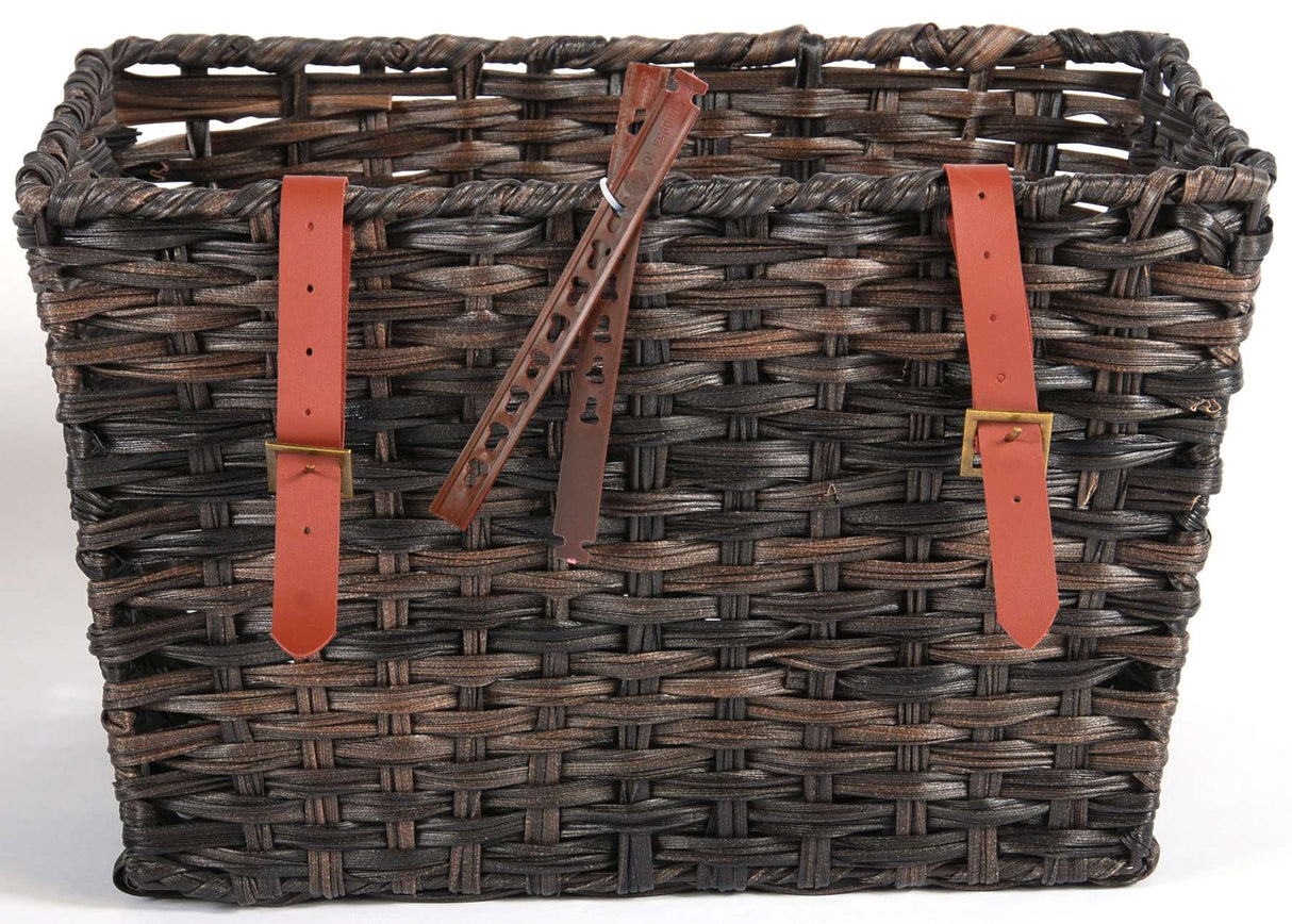 Panier de vélo junior brun 30 litres
