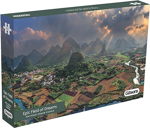 Puzzle de Gibson - champ de rêves épique à Guilin en Chine - 636 pièces