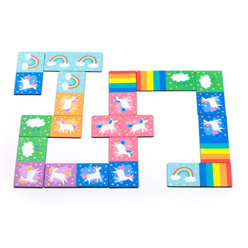 Jeu de dominos pour enfants magiques licorne
