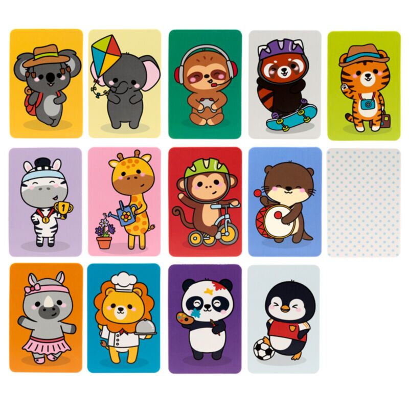 Adoramals jeu de cartes mémoire pour enfants sauvages
