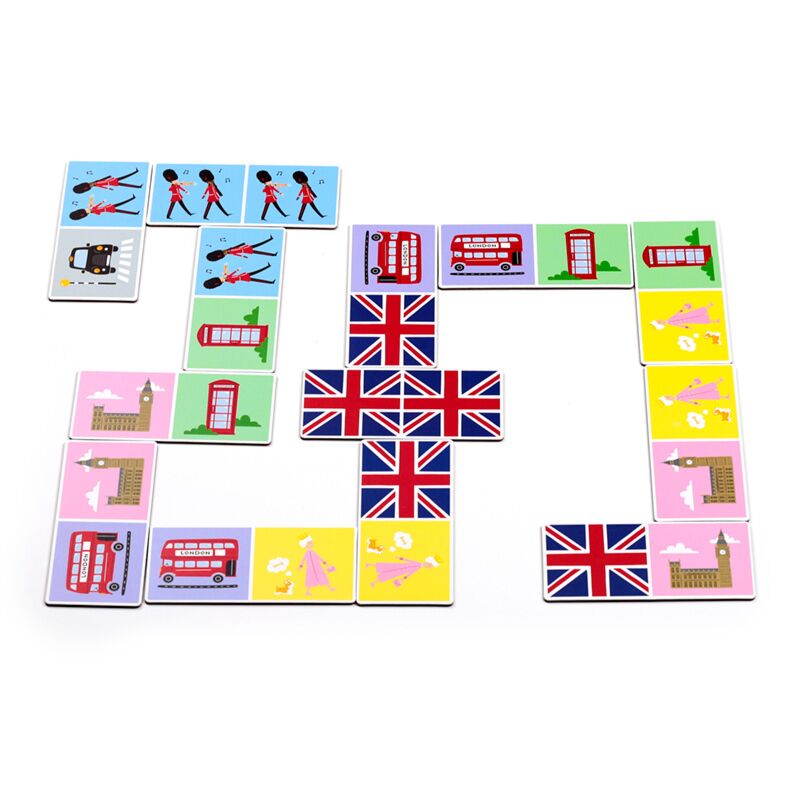 Jeu de dominos pour enfants souvenir de Londres