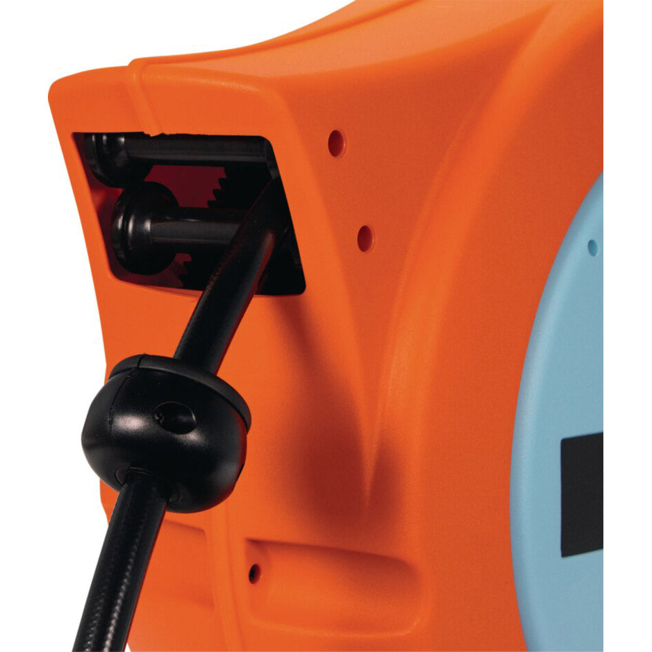 Berner enrouleur pneumatique 15bar 10m ø8mm auto-rétractable orange