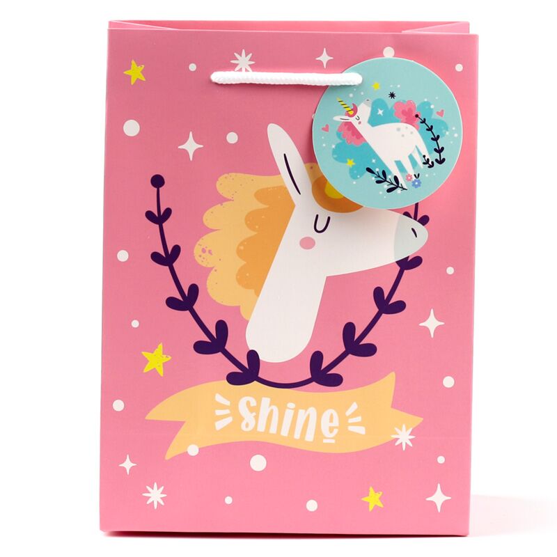Magie de la licorne - sac cadeau moyen