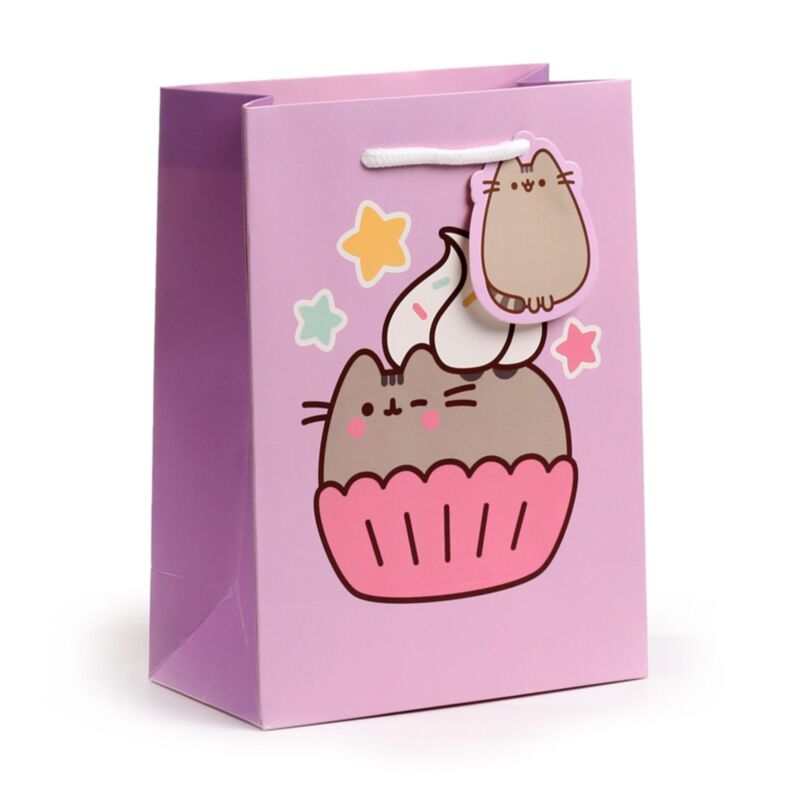Pusheen le chat cupcake - sac cadeau moyen