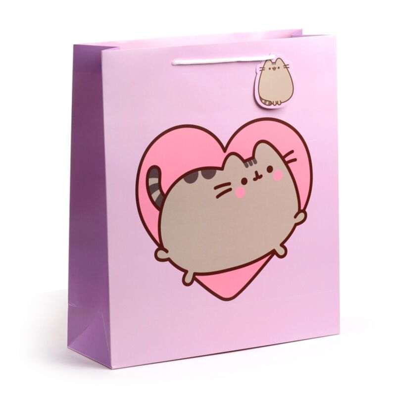 Pusheen le chat sac cadeau coeur xl