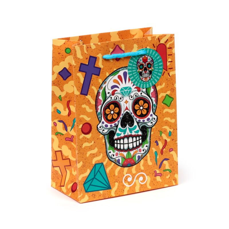 Dia de los muertos crâne mexicain - sac cadeau moyen