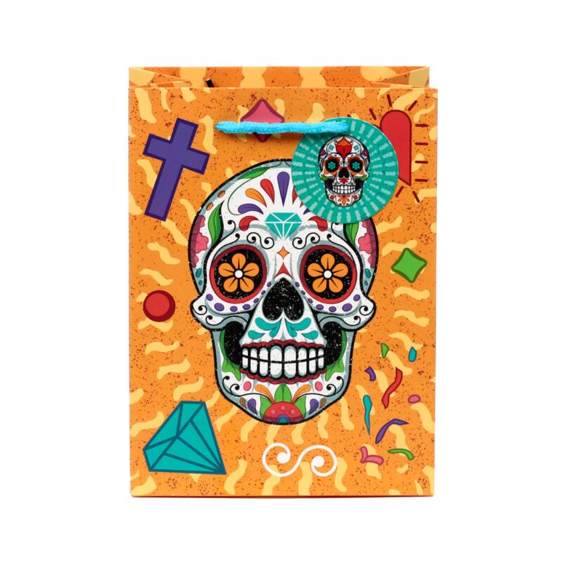 Dia de los muertos crâne mexicain - sac cadeau moyen