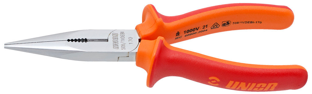 Pince téléphonique Unior à bords coupants dentés, droite 508 1vdebi 170