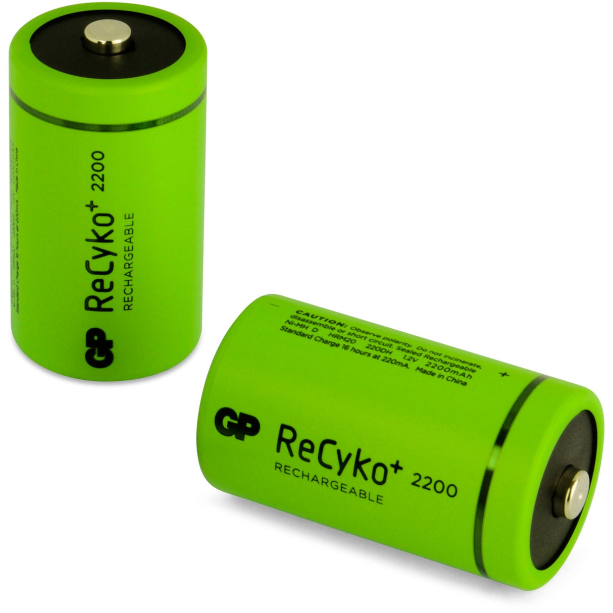 Batteries GP Recyko + D 2200 2 Batteries rechargeables