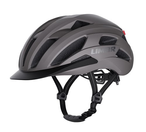 Limar casque torino l 57-61 gris mat avec LED
