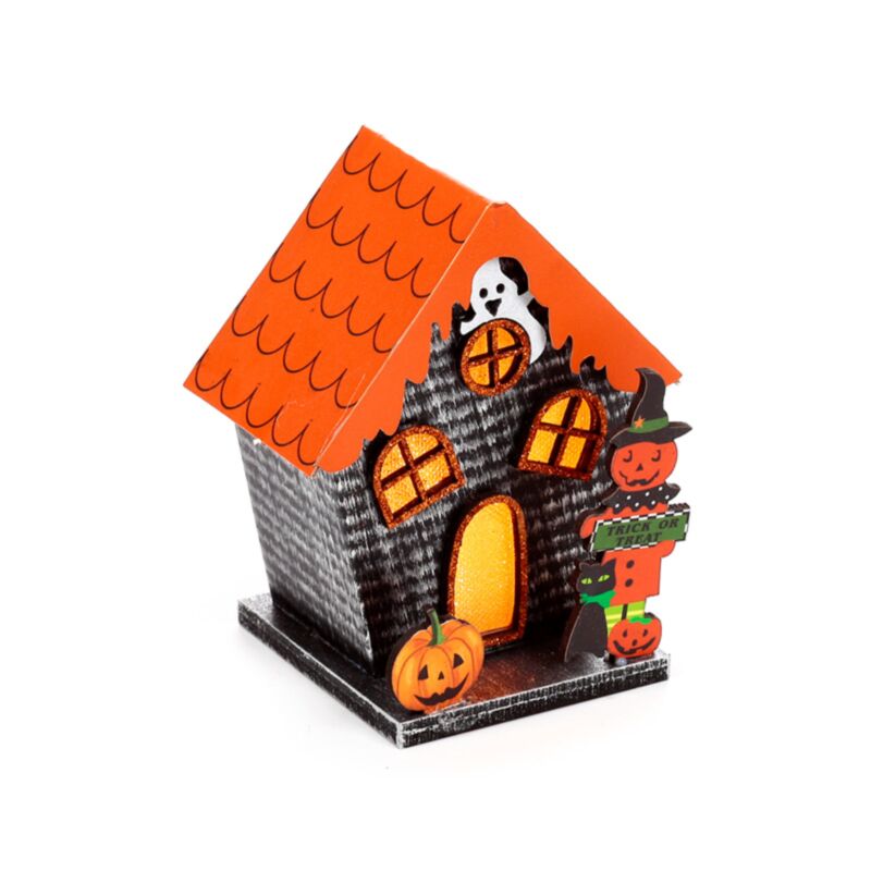 Décoration LED d'Halloween pour maison de citrouille effrayante