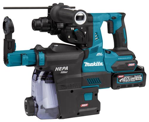 Makita hr003gm202 | marteau combiné à batterie 40v max | sds-plus | y compris chargeur de batterie | dans mbox