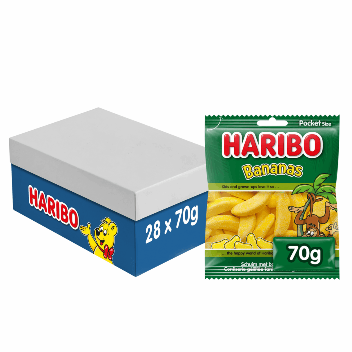 Sachet banane Haribo (28x 70gr)