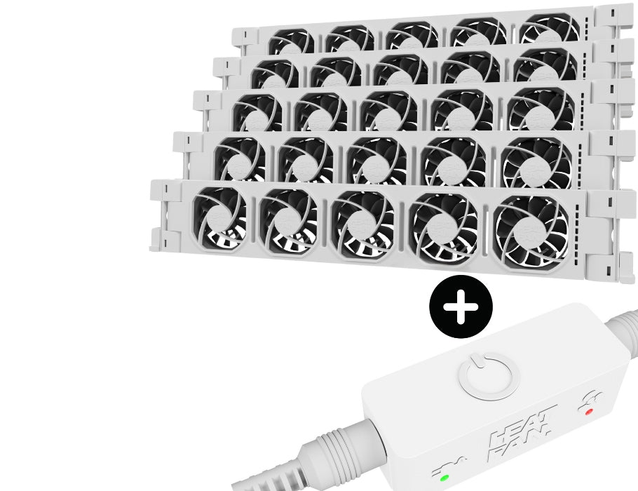 Heatfan 5 - Fan de radiateur Cinco - Capteur blanc + tactile