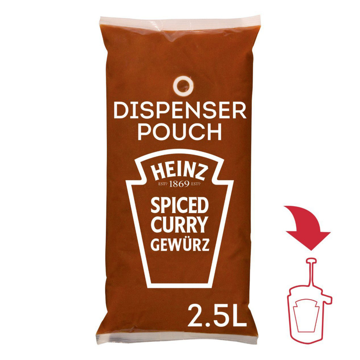 Heinz sauce-o-mat curry gewurz ketchup (3x2,5 litres)