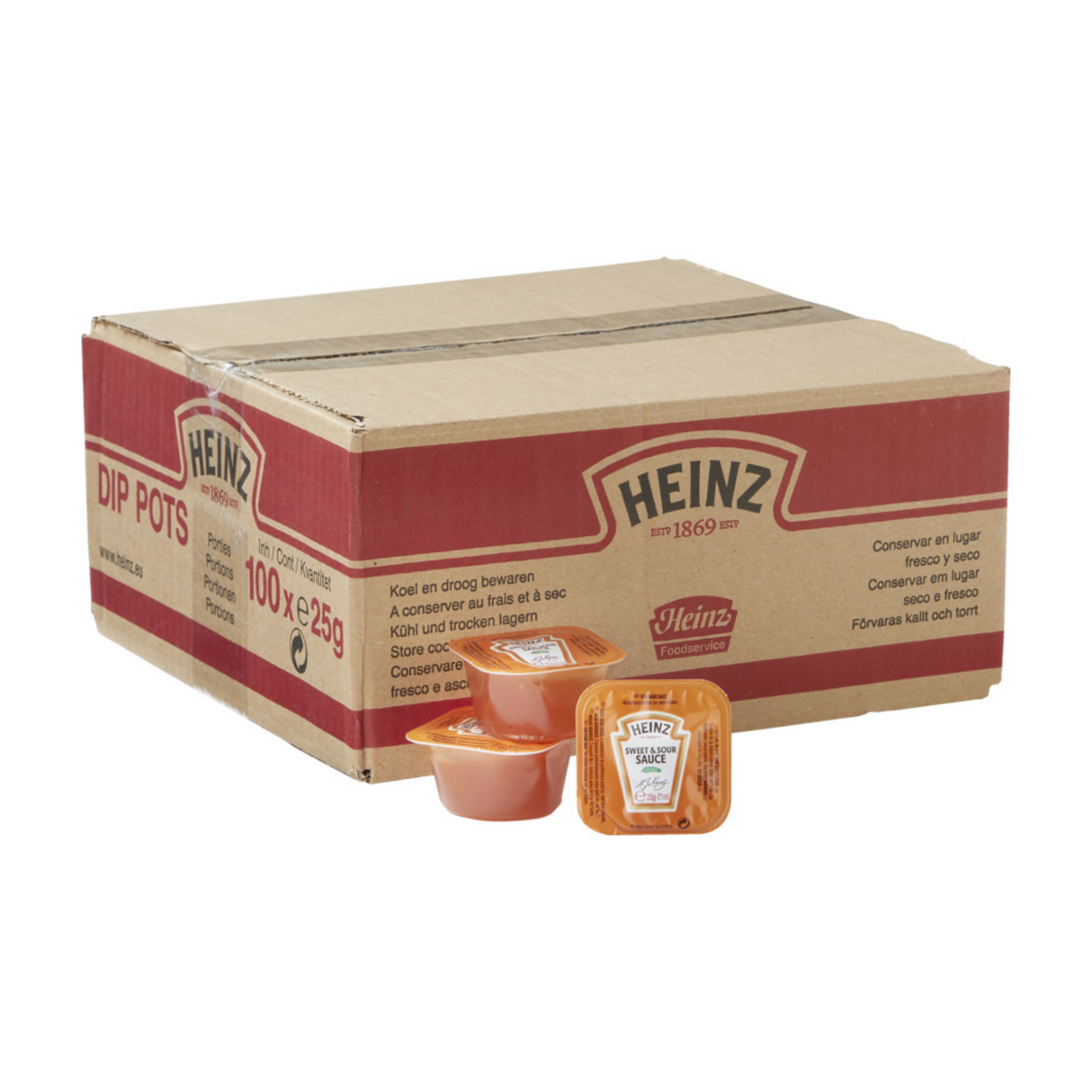 Pots à trempette pour sauce aigre-douce Heinz (100x 25gr)
