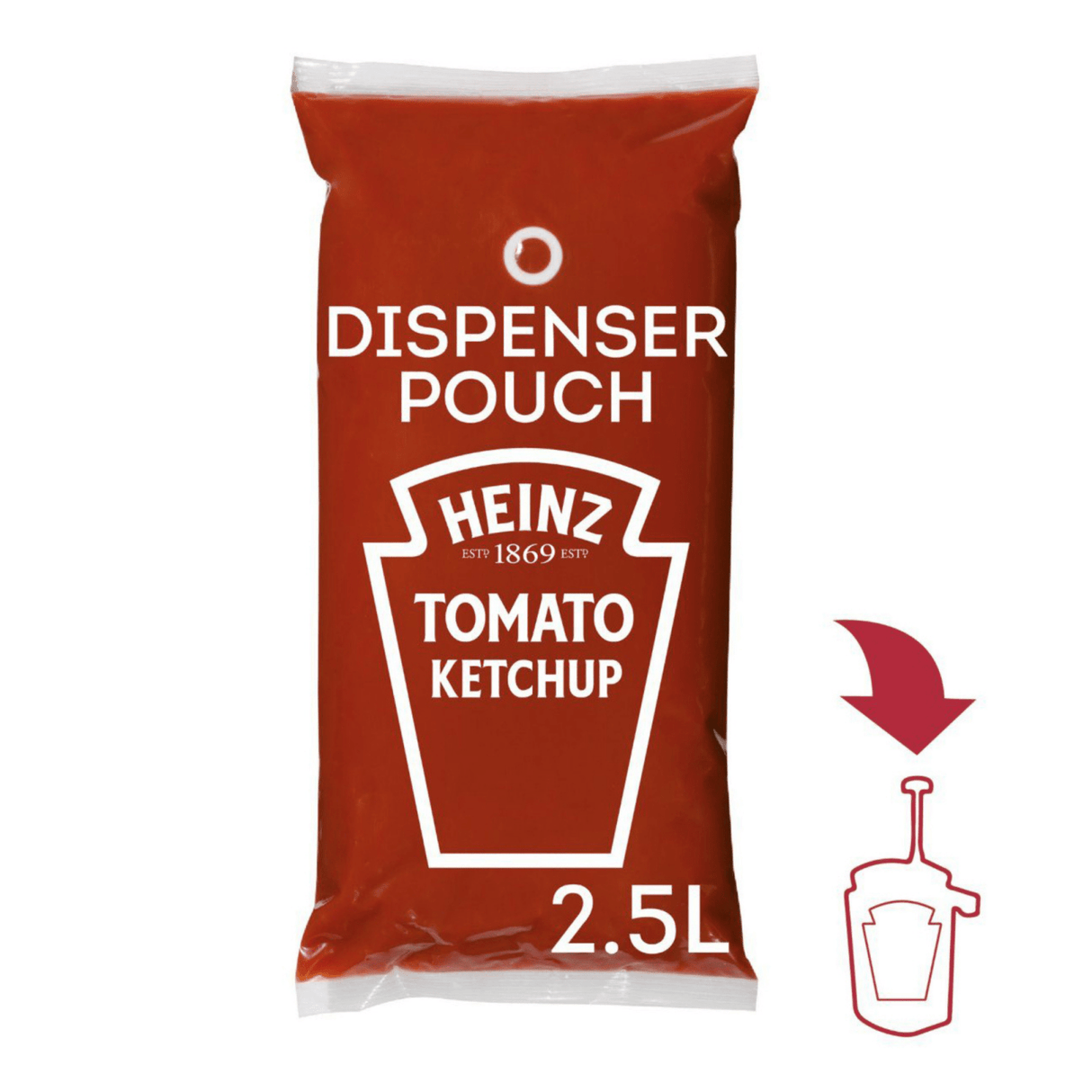Sauce Heinz ou ketchup aux tomates mat (3x 2,5 litres)