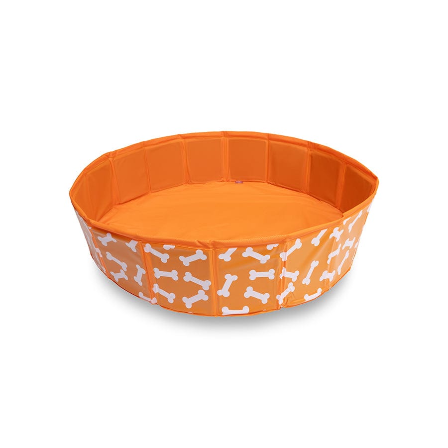 Coup d'os | piscine pour chien orange ø 80 cm