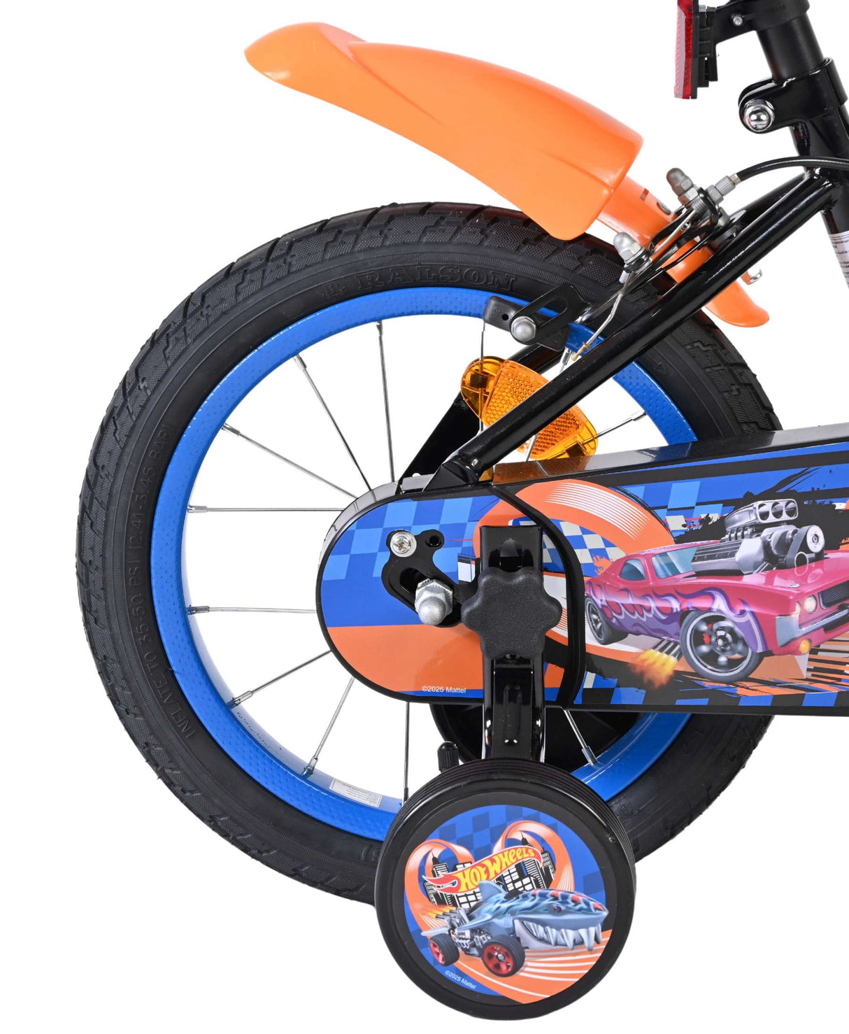 Vélo pour enfants Heiße Räder Hot Wheels - garçons - 14 pouces - noir - deux freins à main
