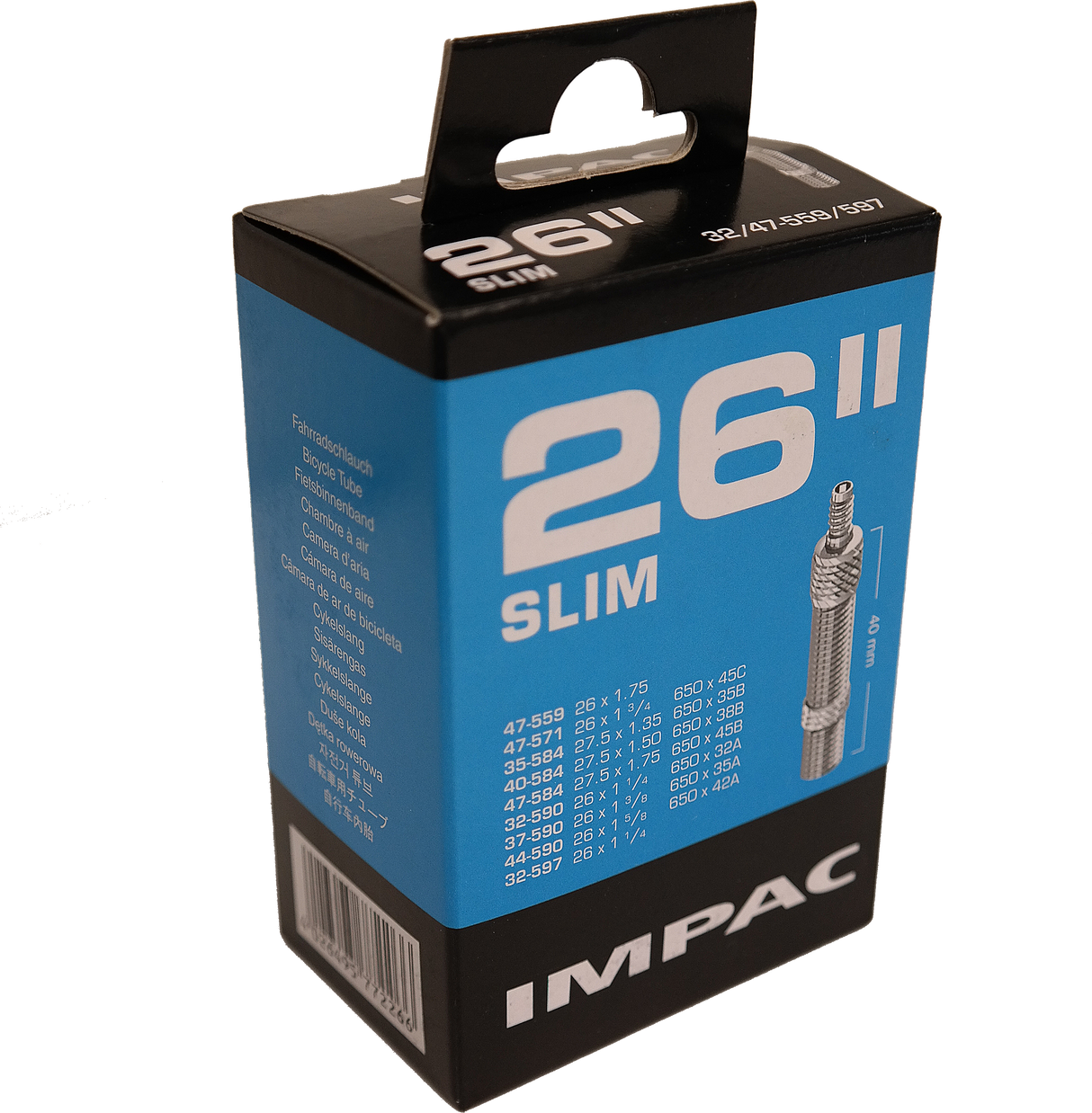 Impac (Schwalbe) tube intérieur DV12 26 pouces 32 47-597 40 mm
