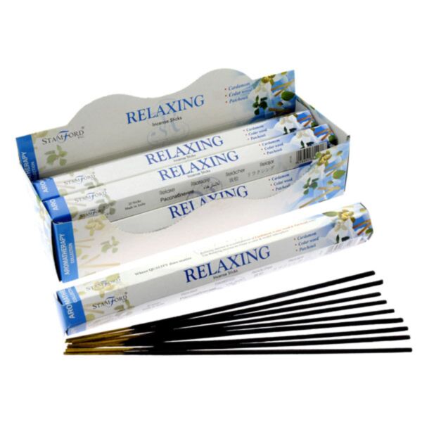 37116 relax - bâtons d'encens d'aromathérapie stamford hex