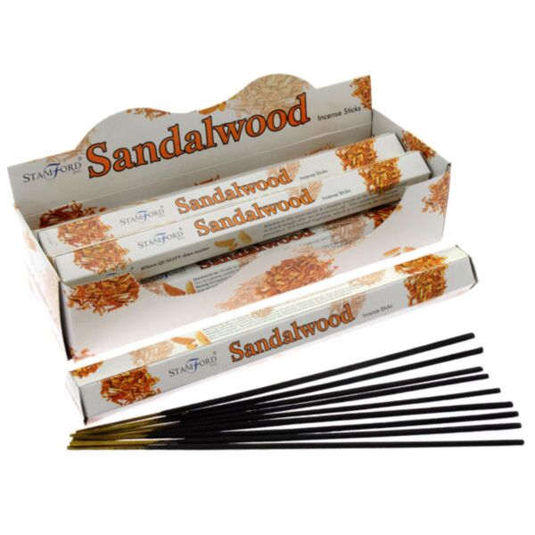37107 bois de santal - bâtons d'encens hexagonaux de qualité supérieure Stamford