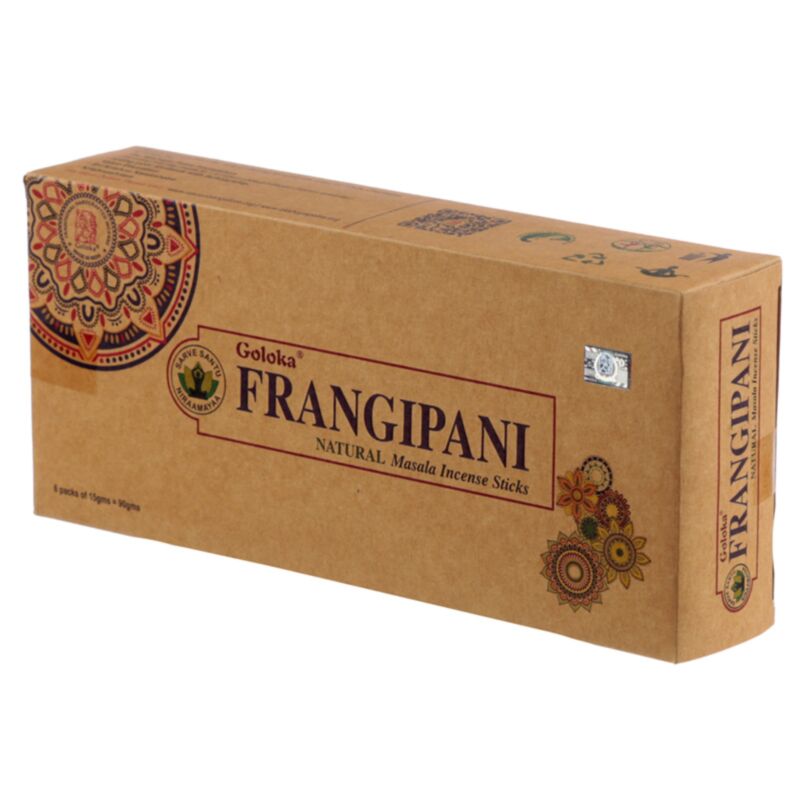 Frangipanier - bâtons d'encens goloka organika