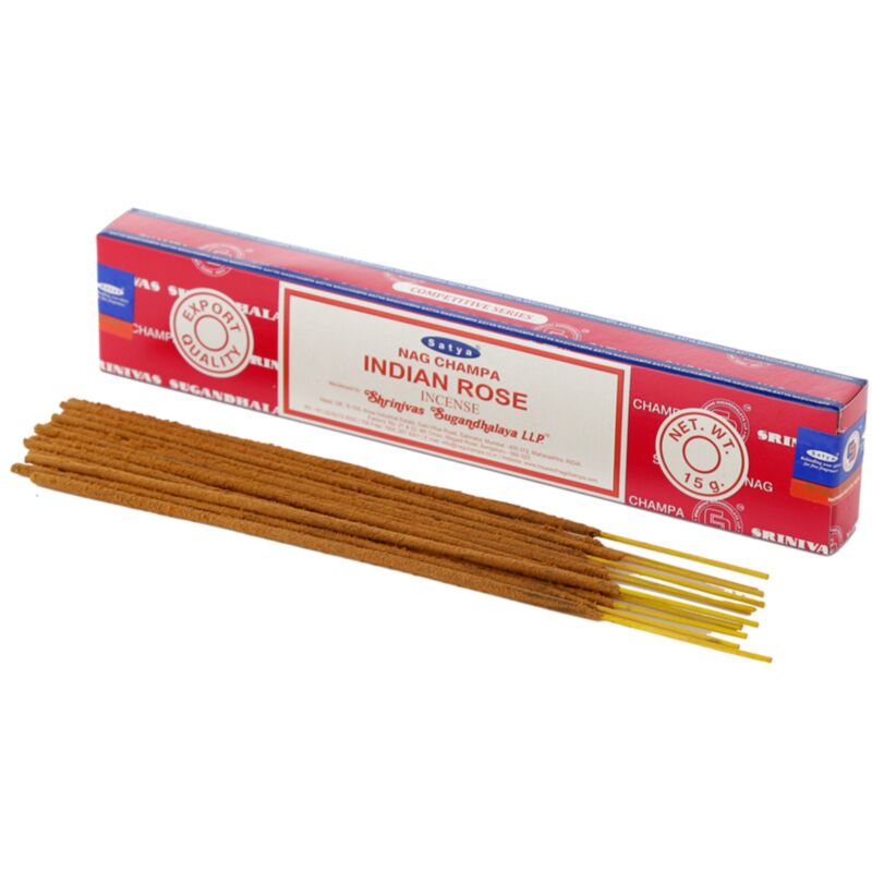 01360 rose indienne - bâtons d'encens satya nag champa