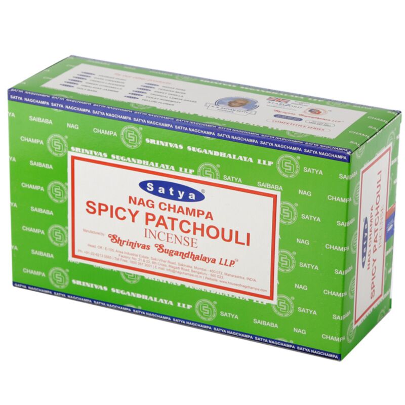 01364 patchouli épicé - bâtons d'encens satya nag champa