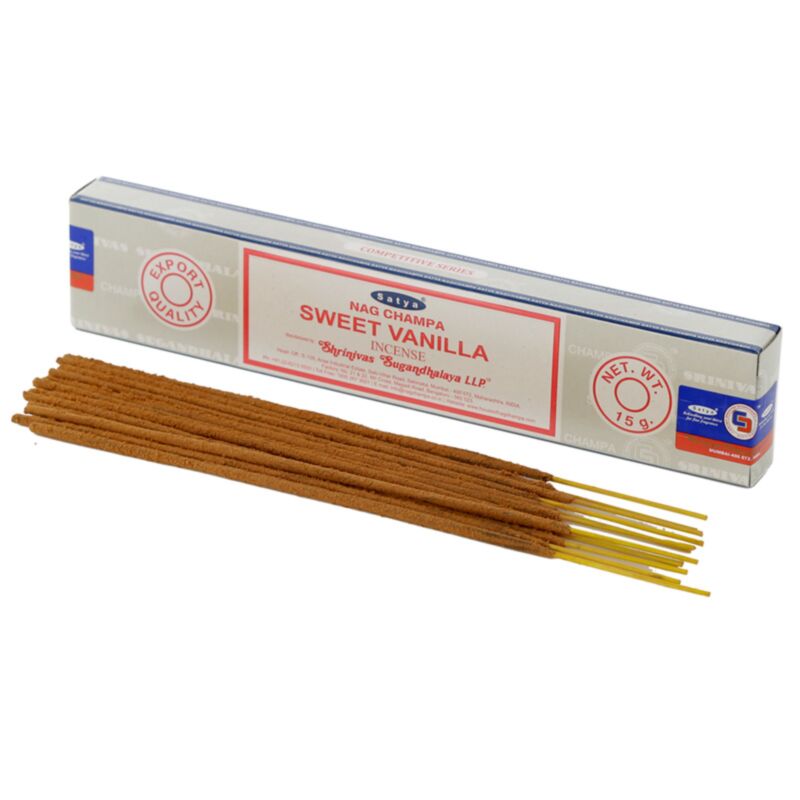 01365 vanille douce - bâtons d'encens satya nag champa