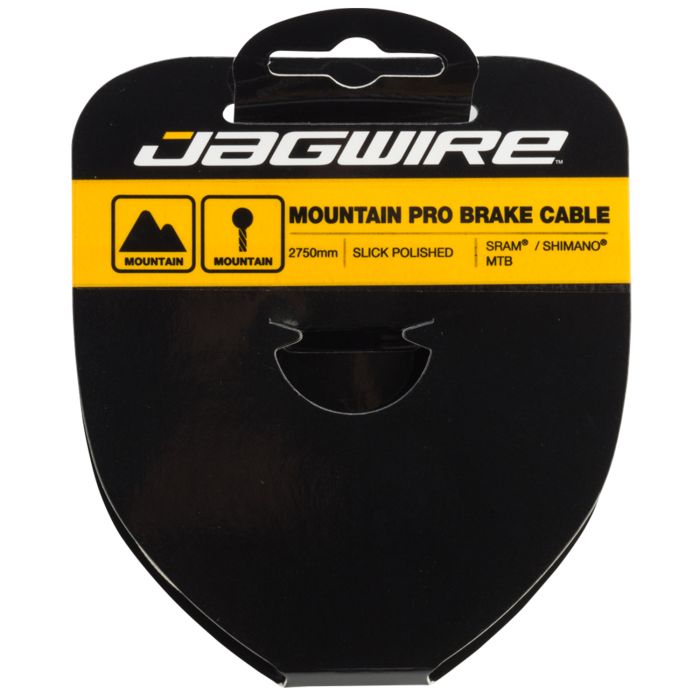 Câble de frein de montagne Jagwire - acier inoxydable poli pro - 1,5x2750mm - sram shimano