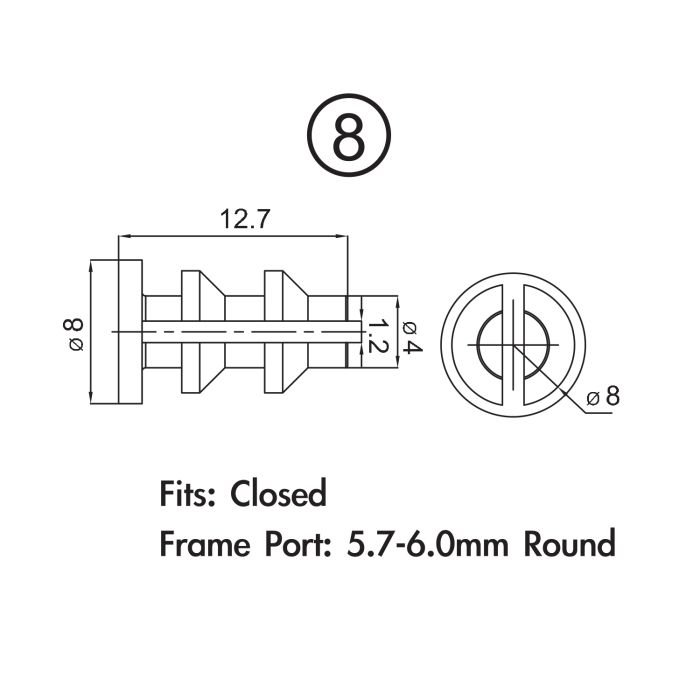 Pack de fiches de cadre Jagwire - shimano di2 (10pcs)