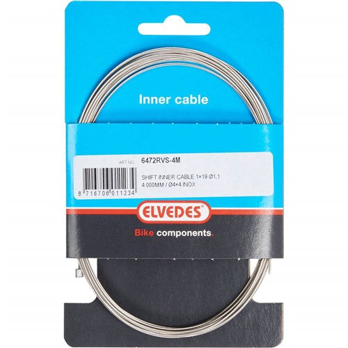 Engrenage Câble intérieur en acier inoxydable 4 mètres 6472RVS-4M