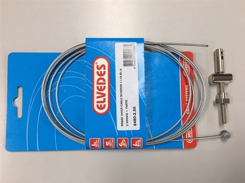 Elvedes cable systems bv jeu de câbles intérieurs de frein scooter uni 2,5m 6480