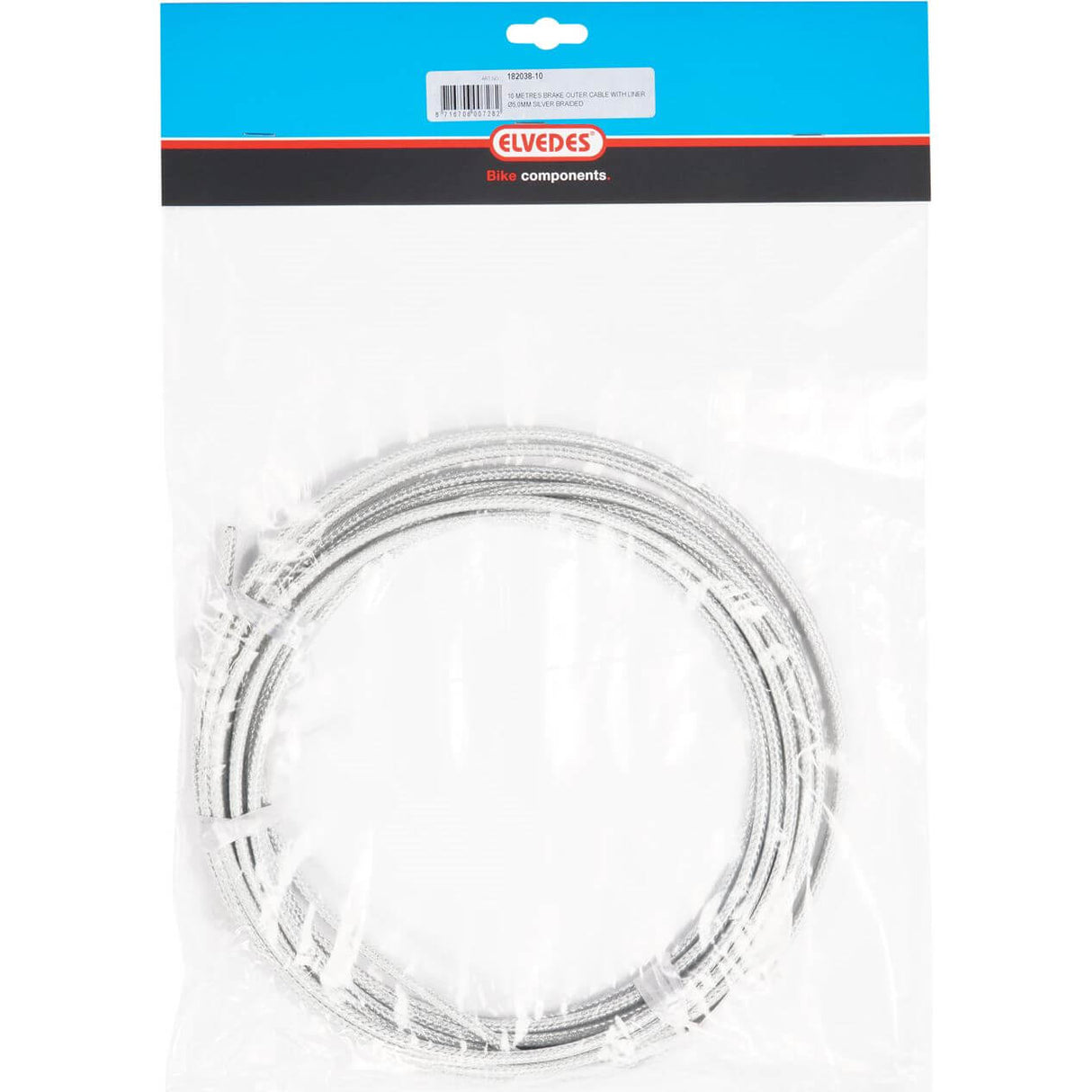 Elvedes frein extérieur 5mm argent (10m) tressé 182038-10