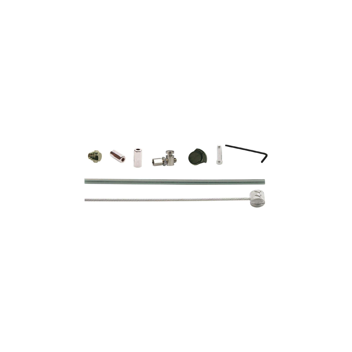 Elvedes Ventemal Câble pour Rollerbrake BR-IM85 .RVS, Silver Buitenkabel 1000mm 1250 mm Câble intérieur