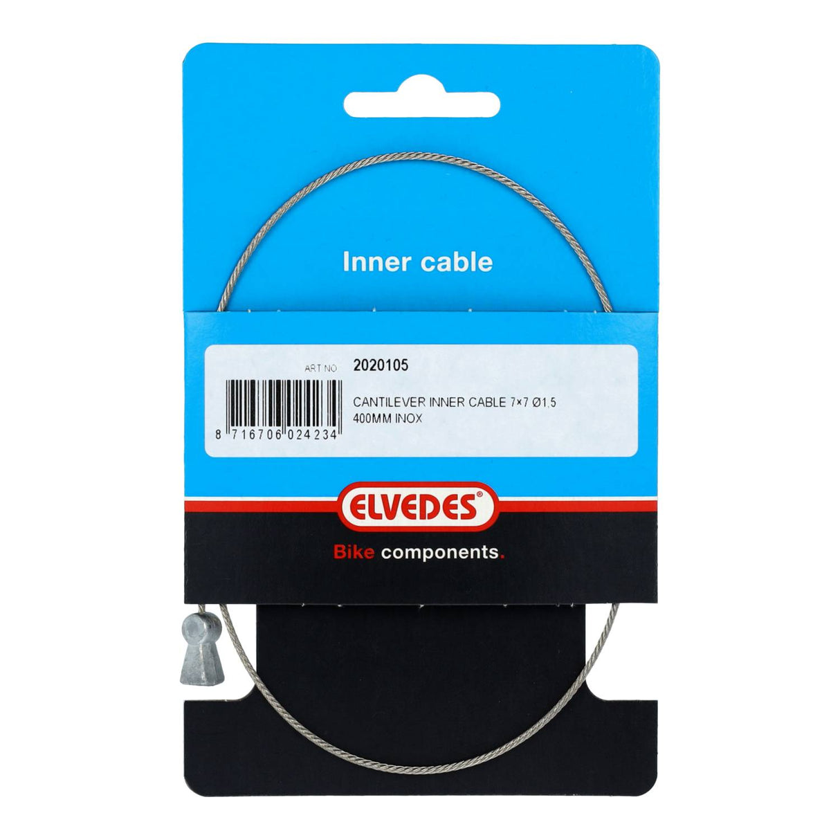 Elvedes câble intérieur de frein cantilever �1,5mm 400mm acier