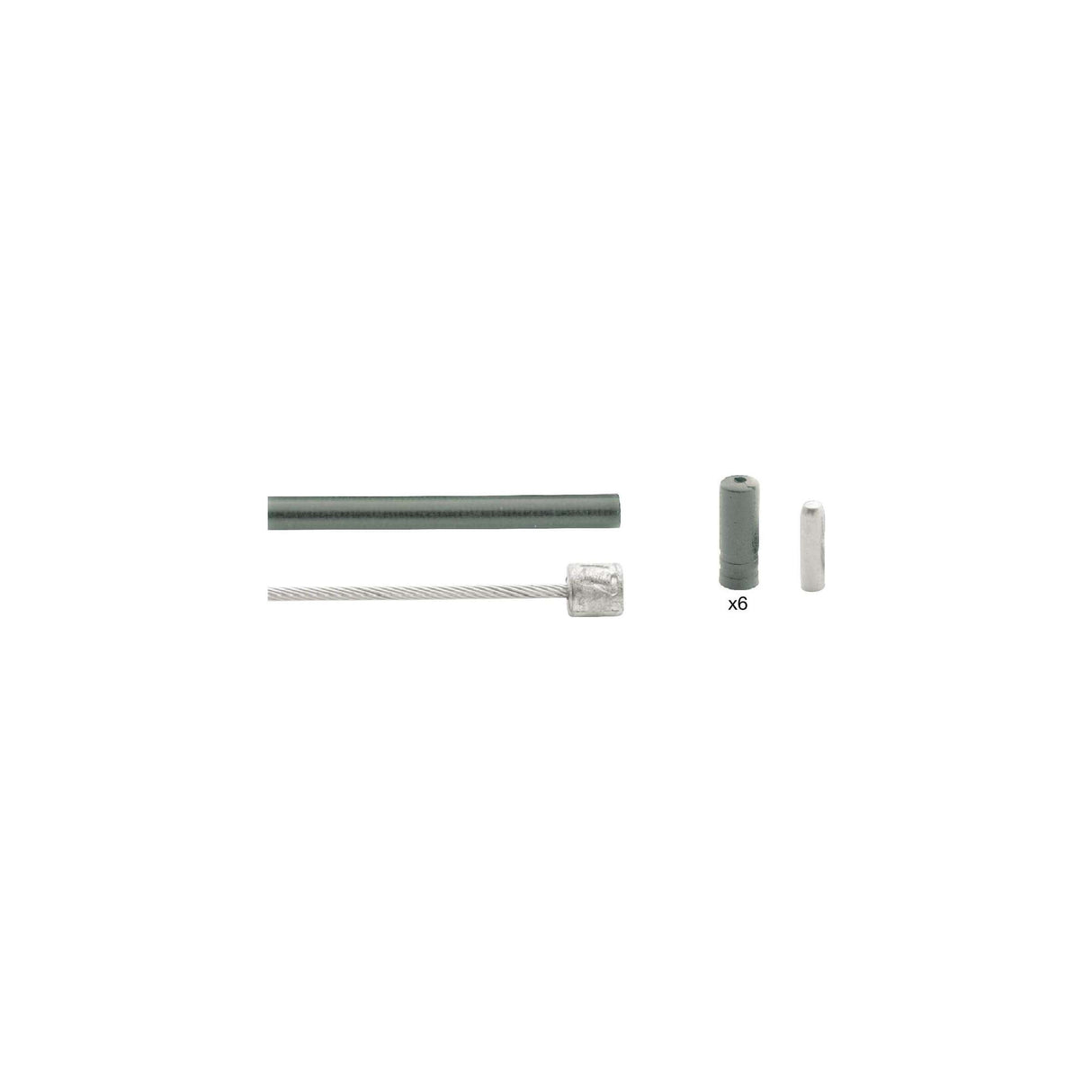 Ensemble de câbles d'engrenage 3 -peed Elvedes Nexus 1700 2250 mm en acier inoxydable - argent (sur carte)