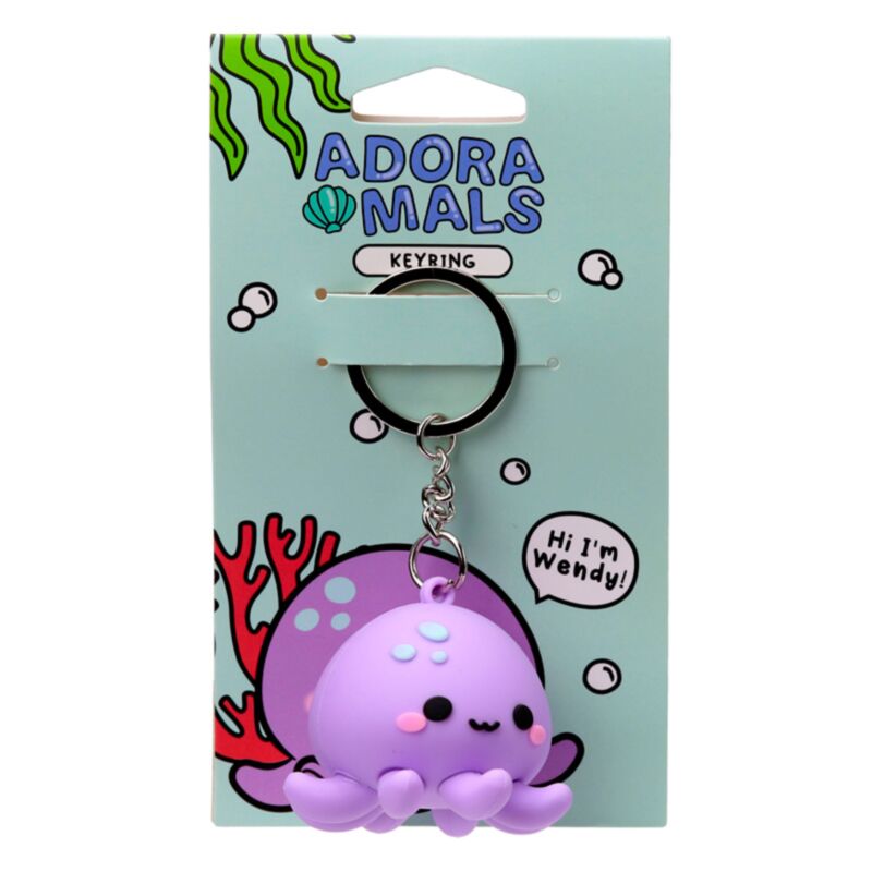 Wendy la pieuvre adoramals porte-clés PVC 3D