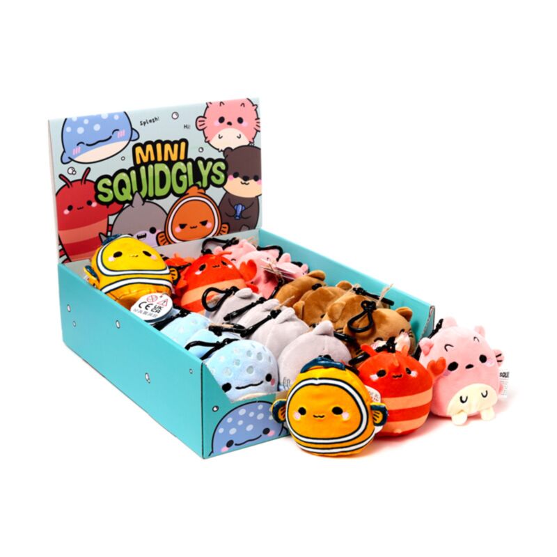 Porte-clés en peluche Squidglys adoramals, vie marine