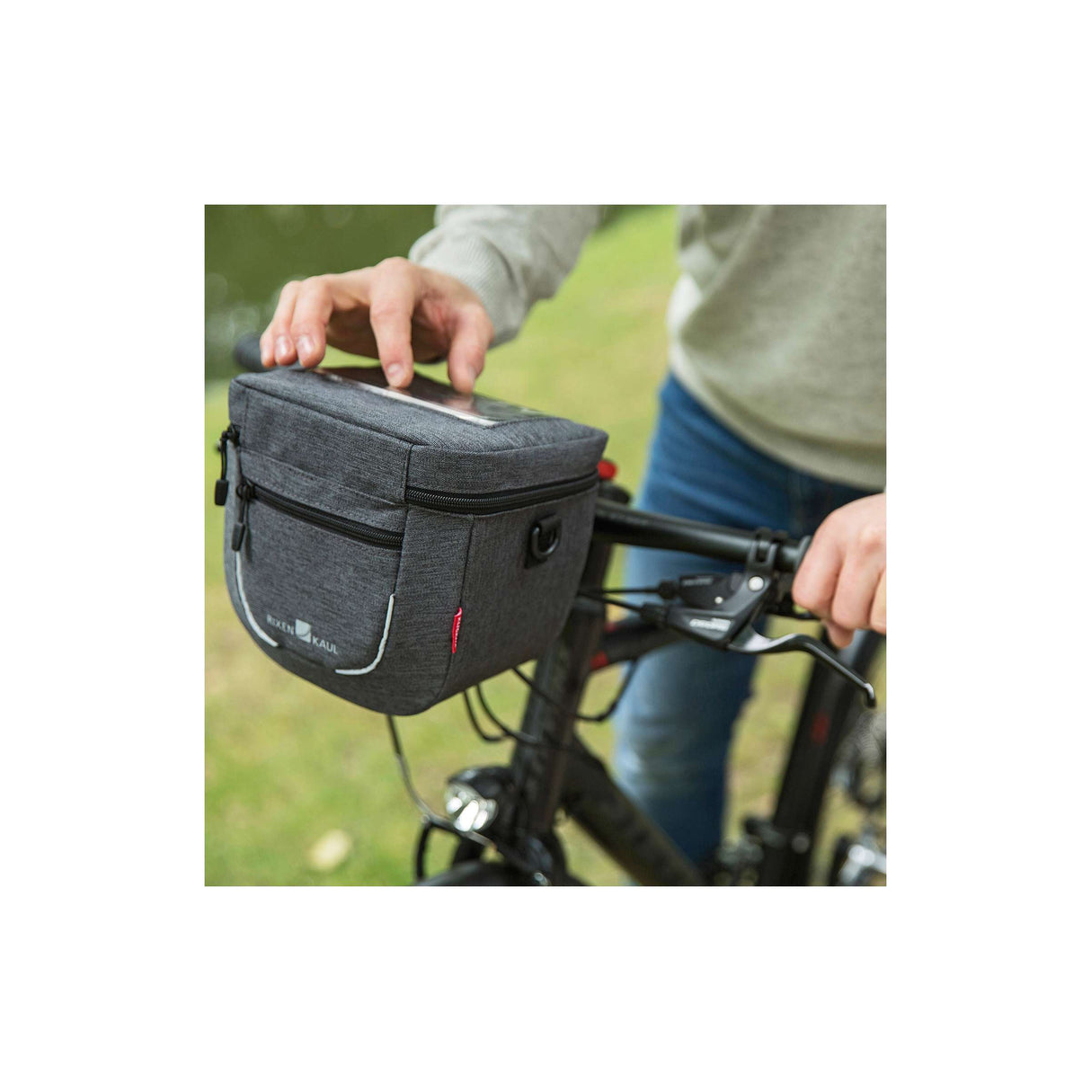 Sacoche de guidon Klickfix aventour compact city 3l gris