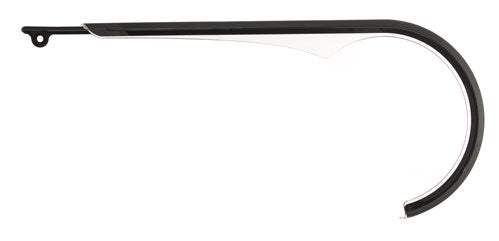 Herrmans garde-chaîne slyde 38t icnl. embout de queue - noir mat